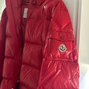 Moncler Mens Ecrins Giubotto Red Size 6 Jacket